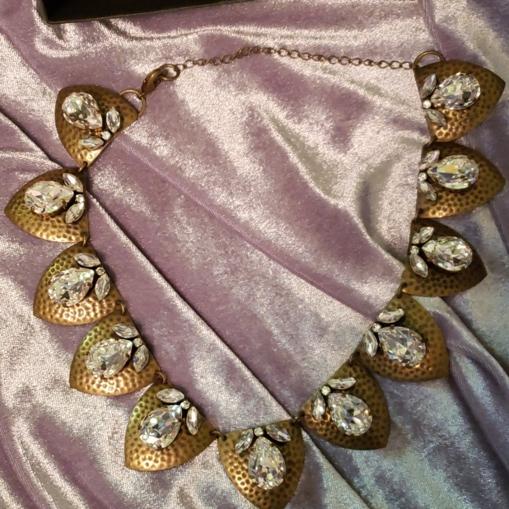 Gem Stone Choker Necklace & matching ea - Picture 2 of 3